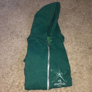 Ak Starfish zip up hoodie